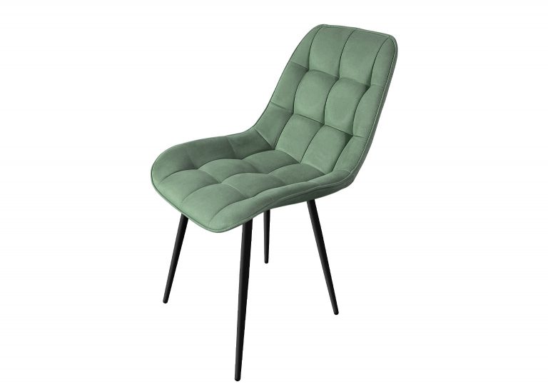 Стул 31 Мягкое сиденье и спинка Велютто 70 Чёрный муар металл каркас РУСТ