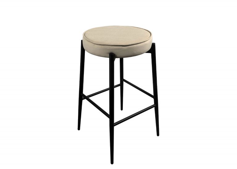 Табурет Барный 12 h600 Чёрный муар металл каркас Велютто 18 РУСТ