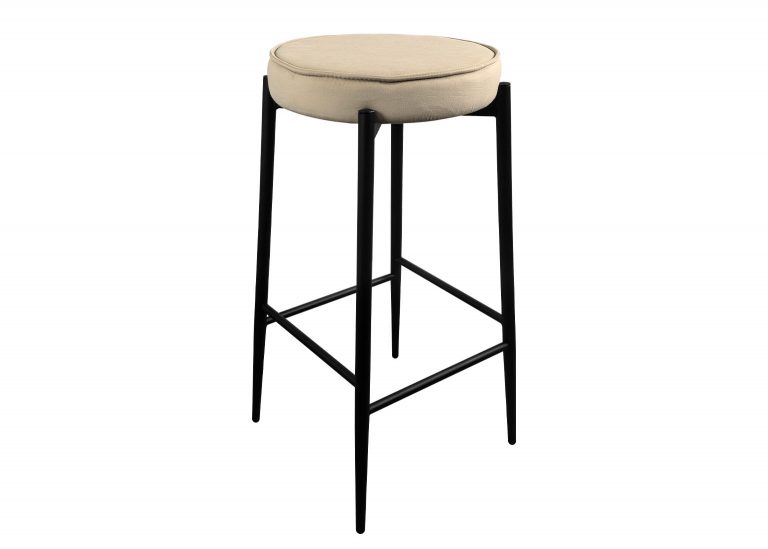 Табурет Барный 12 h720 Чёрный муар металл каркас Велютто 18 РУСТ