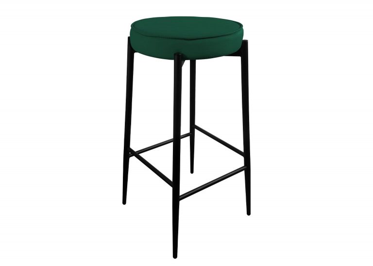 Табурет Барный 12 h720 Чёрный муар металл каркас Велютто 33 РУСТ